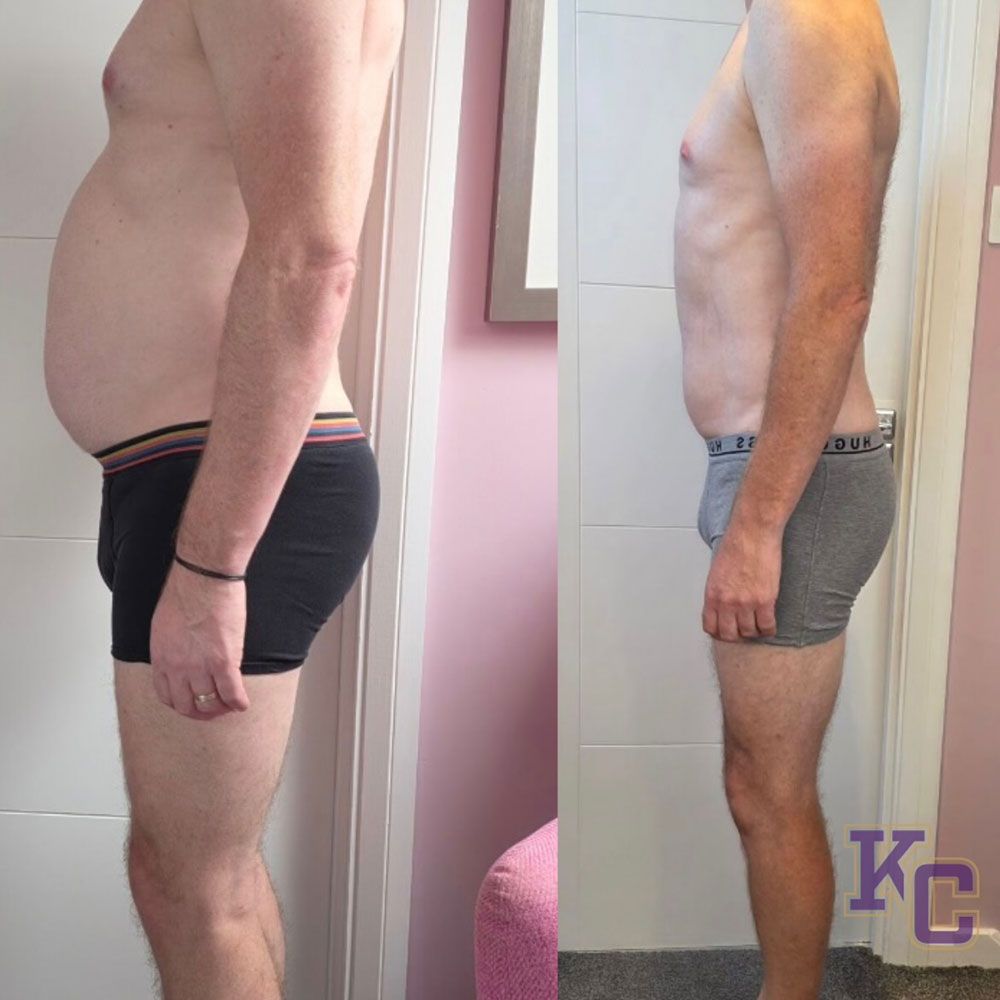 before and after male weight loss