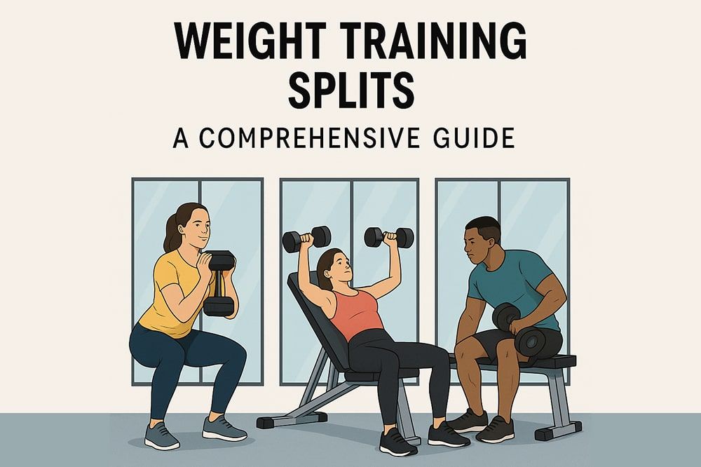 Illustration of someone working out