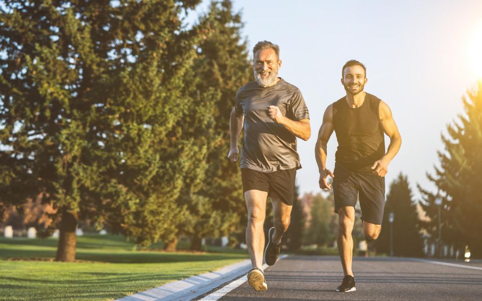 older men running